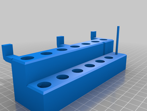 ponta de pulverização suporte ferramenta slat wall 3d print model - Mito3D