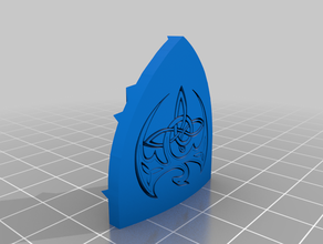 celtic dragon shield dice tower secret chamber storage ii 3d print model - Mito3D