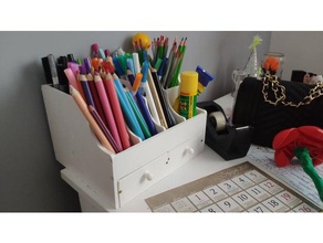 big desk organizer 3d print model - Mito3D