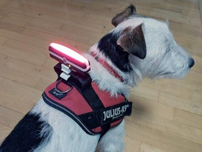 lâmpada led clip bicicleta moto cão cães diodo emissor de luz 3d print model - Mito3D