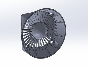 40mm fan inlet - simple turbine duct 3d print model - Mito3D