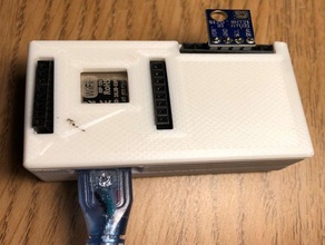 thermometer wifi esp8266 wemos d1 mini si7021 case 3d print model - Mito3D