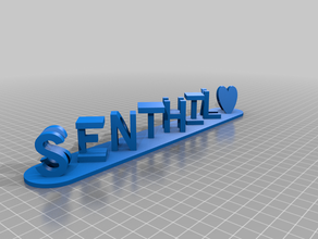 senthil red large customized 3d print model - Mito3D