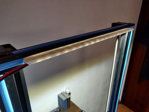 cr-10 led strip holder cr-10s creality mount 3d print model - Mito3D