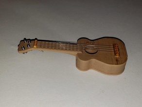 1 6 escala de ukulele 3d print model - Mito3D
