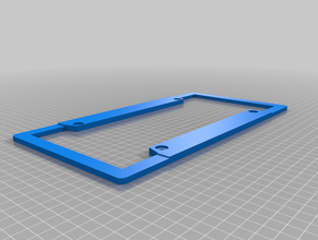 my customized license plate border 3d print model - Mito3D
