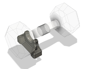 dumbell tutucu raf dambıl egzersiz ağırlıklar 3d print model - Mito3D