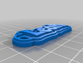 leah keychain customized 3d print model - Mito3D