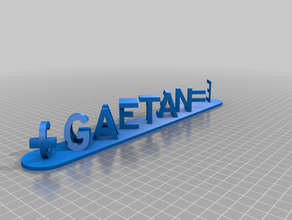 gaetan cantrelle personnalisé 3d print model - Mito3D
