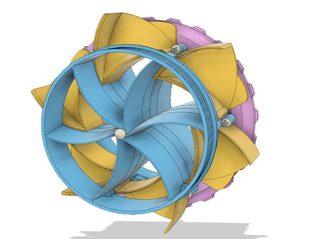 iris air lock airlock gate mechanical mechanism 3D print model - Mito3D