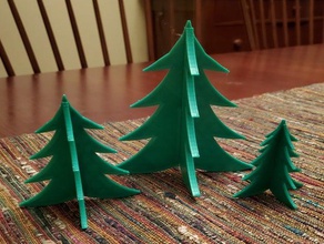 christmas tree without star evergreen 3d print model - Mito3D