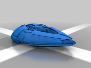spaceship space marine ship 3d print model - Mito3D