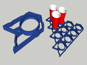 magnétique de beer pong rack 3d print model - Mito3D