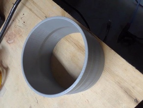 adapter 100mm 105mm inner diameter flexible aluminum duct 3d print model - Mito3D