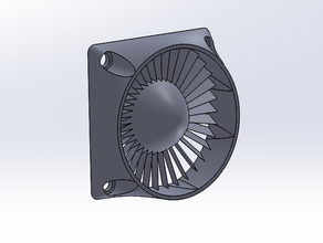 Ventola da 40mm di entrata e semplice della turbina piccole dimensioni condotto ventola dotto aspirazione sindone 3d print model - Mito3D
