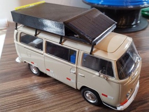 vanlife vw t2 roof rack interior model camper car kombi van bus 3d print model - Mito3D