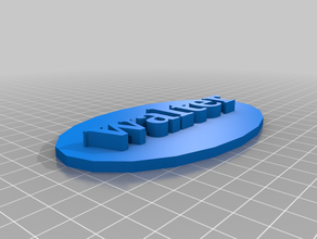 walter Namensschild 3d print model - Mito3D