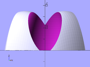 heart dome architecture love valentines 3d print model - Mito3D