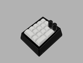 5x4 p20 teclado mecânico diy kit personalizado pabile20 rotary encoder 3d print model - Mito3D