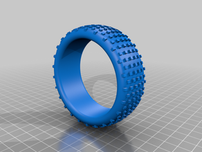 p00016 front & rear 1 10 buggy dirt tyres 3d print model - Mito3D