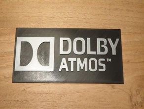 Kino-dolby atmos-Zeichen atmos Kino dolby 3d print model - Mito3D