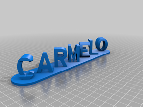 carmelo kundengebundene 3d print model - Mito3D