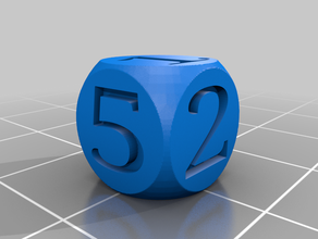 test dice 3d print model - Mito3D