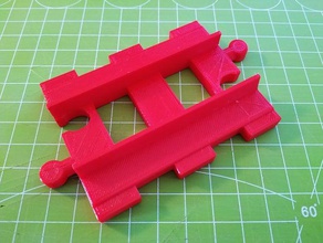 duplo train track bahn bahngleise gleise gelgo 3d print model - Mito3D