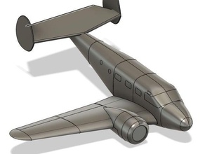 rc- beechcraft 18 airplane la-pla rc plane 3d print model - Mito3D