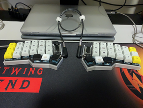 corne ciliegio caso cherry mx cassa della tastiera keybord meccanica 3d print model - Mito3D