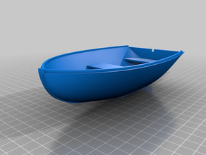 rowing Boot 1 72 scale 3d print model - Mito3D