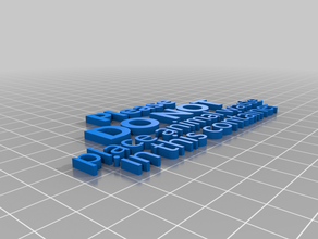 garbage sign customized 3d print model - Mito3D