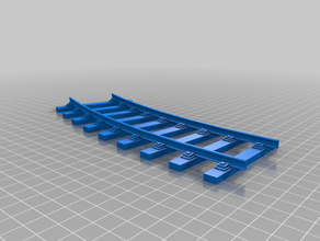 1 35 scale rails curve model railroad 3d print model - Mito3D