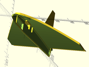 DEHB diydrones drone drones yarış modelplane openscad rcplane rcplanes 3d print model - Mito3D
