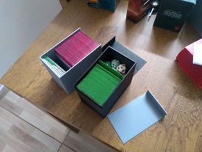 mtg large deckbox box deck holder edh magic magicthegathering playing cards xbox 3d print model - Mito3D