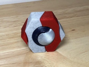 trapped ball puzzle hexagon marble 3d print model - Mito3D