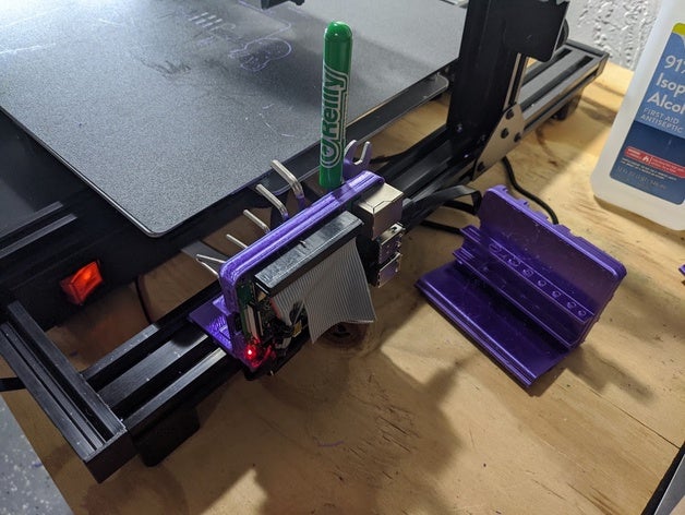 mp10 doble 2020 montado en soporte de la herramienta raspberry pi 4 3D print model - Mito3D