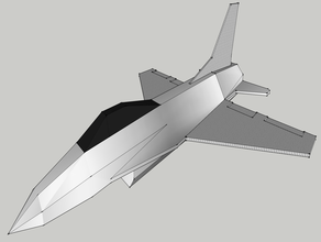 f-16 modello air force aeromobili aereo jet da combattimento militare di piano 3d print model - Mito3D