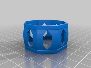 monogram l napkin ring - no support needed christmas dinner gift gifts holiday letter monogrammed rings wedding 3d print model - Mito3D