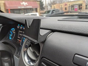 magnetic phone mount f-150 2009 2009-2014 2010 2011 2012 2013 2014 2020 ford f150 3d print model - Mito3D