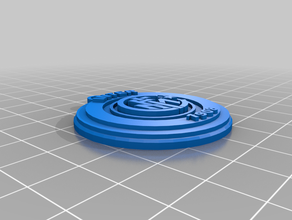 inter portachiavi anello keychain il logo 3d print model - Mito3D