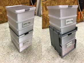 storage box - stackable stand 3d print model - Mito3D