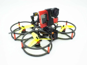 gopro naked tpu files cinewhoop dismantled drone racing fpv mount 3d print model - Mito3D