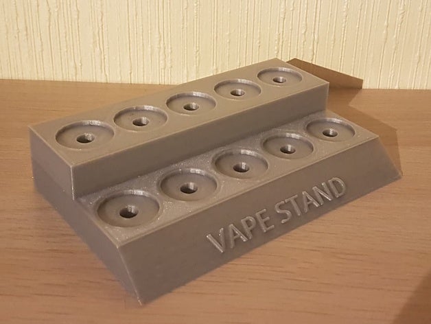 vaporisateur atomiseur stand 28mm x 10 plaque signalétique rda rta vapoter 3D print model - Mito3D