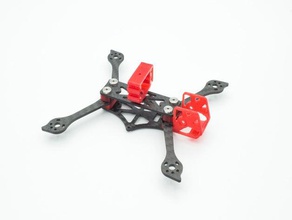 babytooth fpv frame top mounted fpvframech glitch glitchfpv toothpick mount whoop 3d print model - Mito3D
