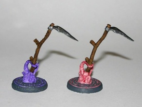 spell effect - spiritual weapon scythe 28mm miniature dnd mini figure miniatures rpg tabletop gaming 3d print model - Mito3D