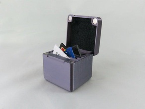 magnetic sd card case horiz holder 3d print model - Mito3D