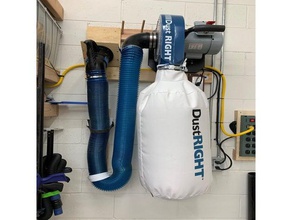 dustright quickconnect expandable hose holder 3d print model - Mito3D