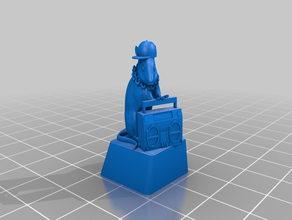 banksy ratto tasto esc 3d print model - Mito3D
