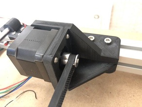 anet am8 y axis motor & rod holders parts y-axis 3d print model - Mito3D